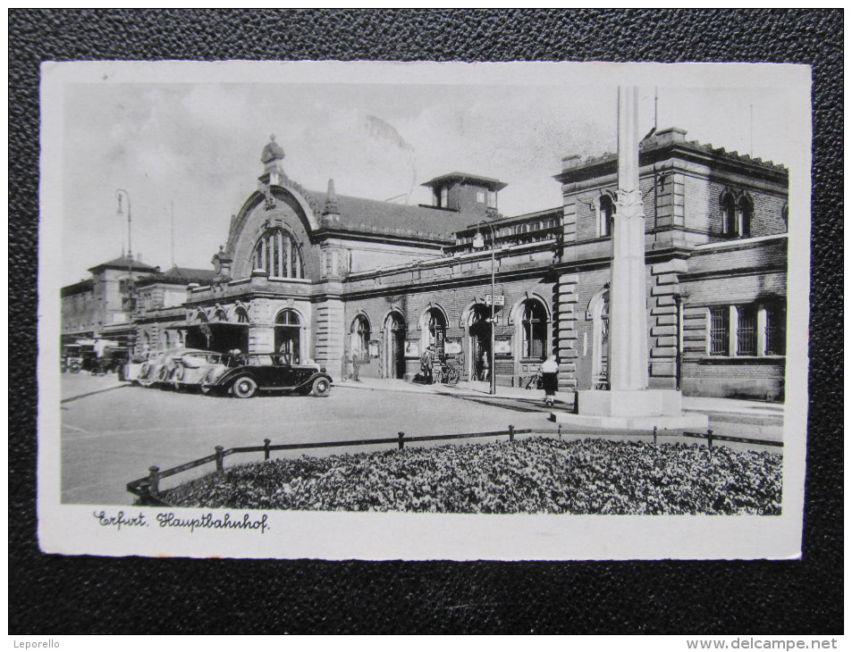 AK ERFURT Bahnhof 1942 // D*15380 - Erfurt