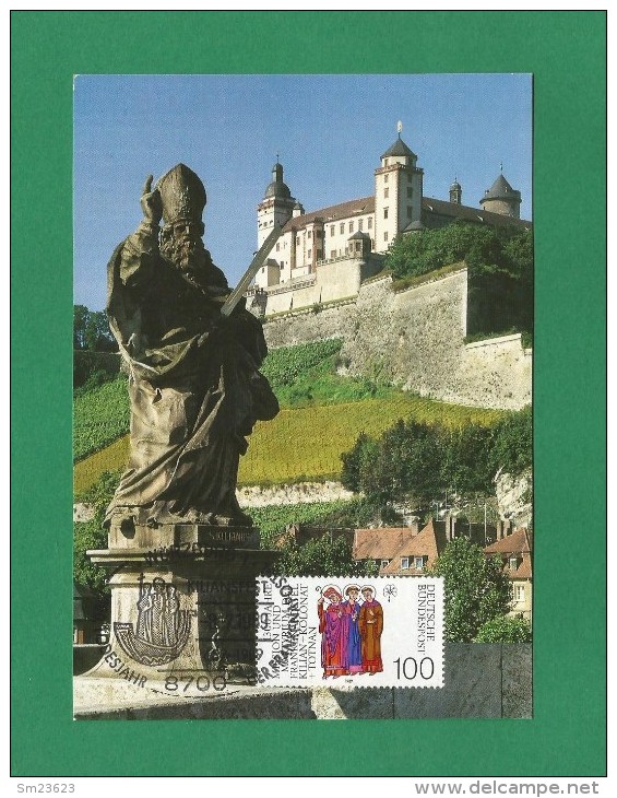BRD 1989  Mi.Nr. 1424 , Frankenapostel Kilian - Hagenbach Maximum Card - Limitierte Auflage - Erstausgabe 15.06.1989 - - Other & Unclassified