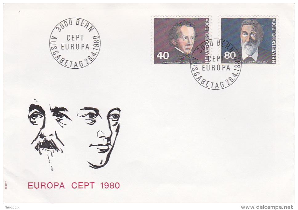 Switzerland 1980 Europa FDC - 1980