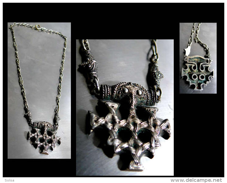 Collier En Vermeil  - Pièce Unique De Créateur Signé / Gold-platted Silver Necklace Unique Jewel From A Creator - Necklaces/Chains