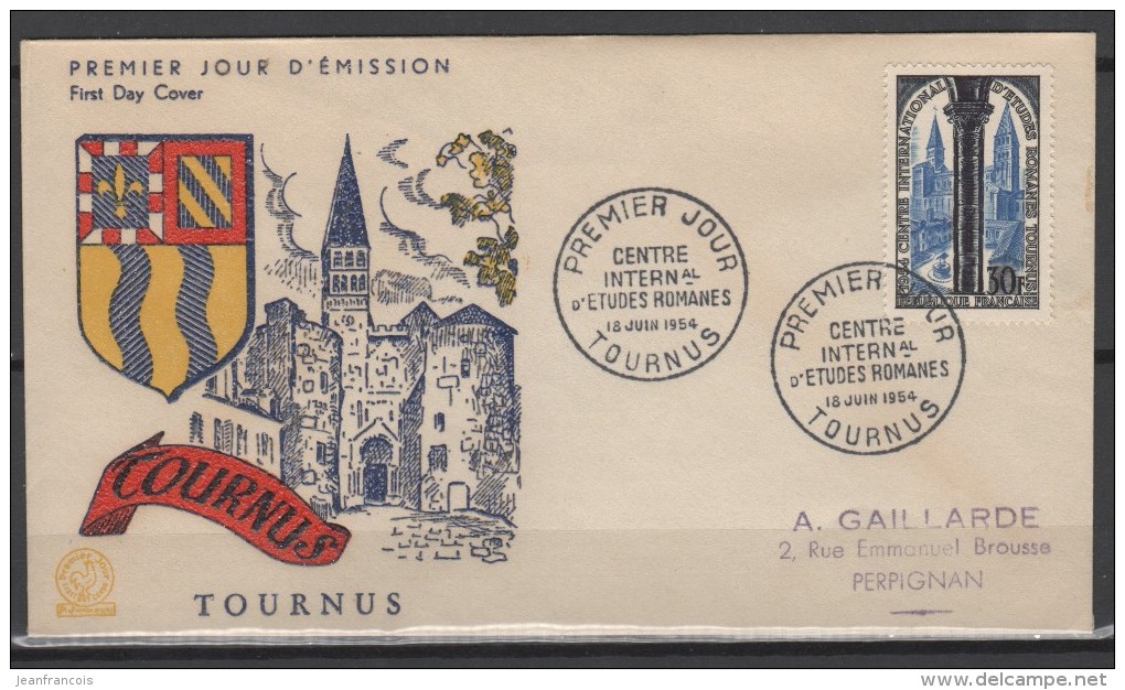 FDC Centre International D'études Romanes  Du 18 Juin 1954 -  (YT N° 986) -  TTB - 1950-1959