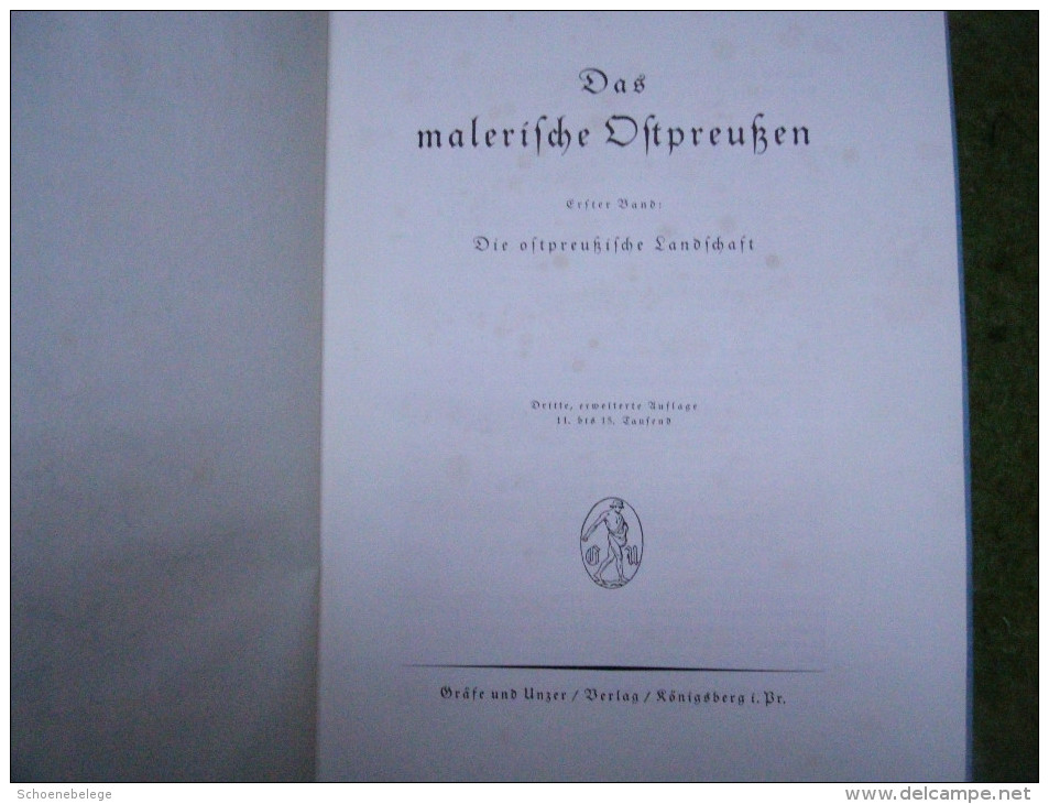 A3046) Buch Das Malerische Ostpreussen - Band I - Landschaft, 1929 - Sonstige & Ohne Zuordnung