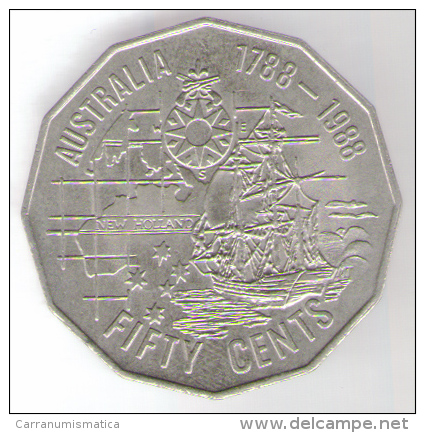 AUSTRALIA 50 CENTS 1988 - 50 Cents