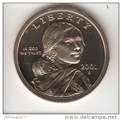 STATI UNITI 2001 - 1 DOLLARO SACAGAWEA PROOF - 2000-…: Sacagawea