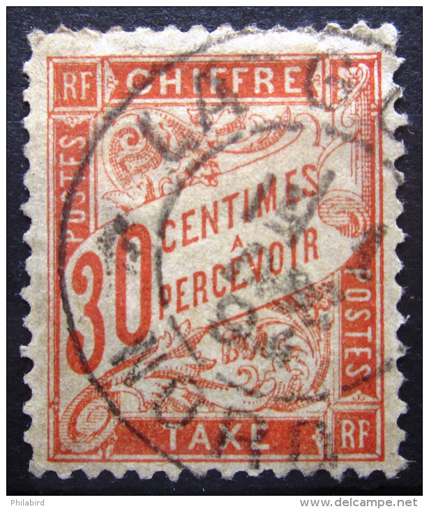 FRANCE              Taxe N° 34               0BLITERE - 1859-1959 Gebraucht