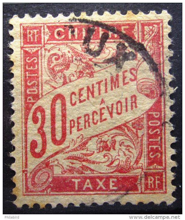 FRANCE              Taxe N° 34               0BLITERE - 1859-1959 Afgestempeld