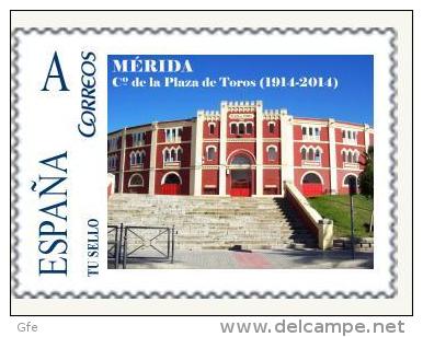 Spain 2014– España “Tu Sello”. Sello Personalizado De La Plaza De Toros De Mérida - Monumenti