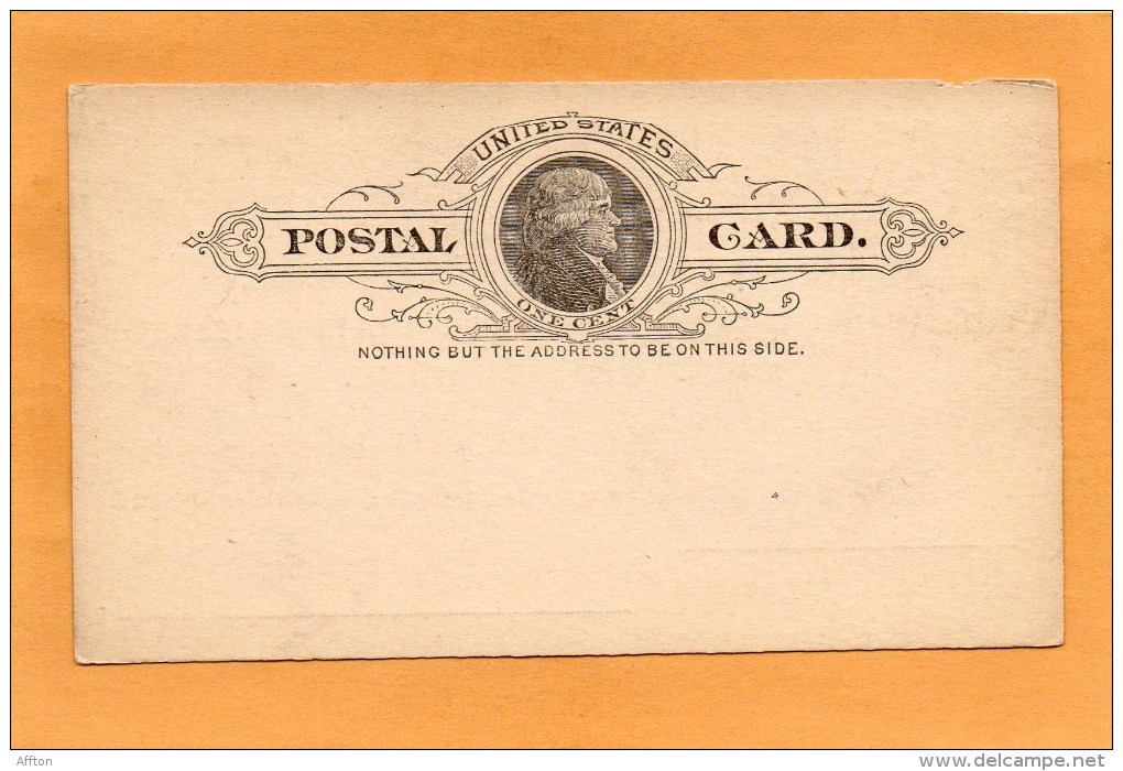 United States Old Card - ...-1900