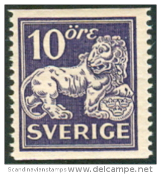 ZWEDEN 1920-34 10öre Staande Leeuw Type II Tanding 13 PF-MNH-NEUF - Neufs