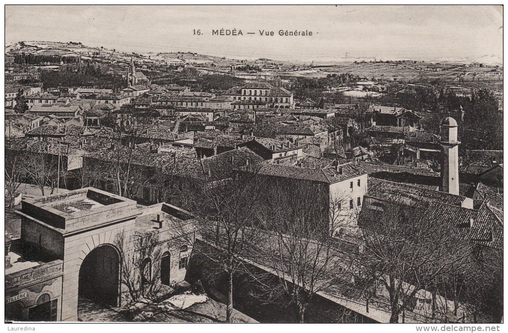 CP AFRIQUE - ALGERIE - MEDEA N°16 VUE GENERALE - ECRITE EN 1911 - Medea