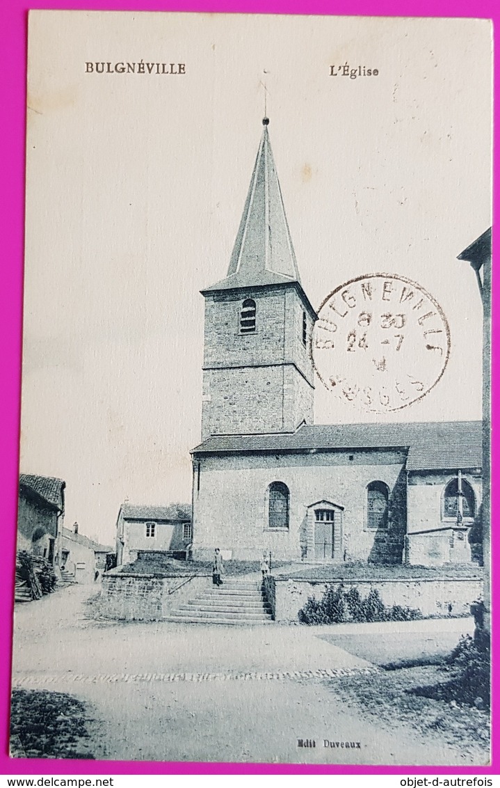 Cpa Bulgnéville L' Eglise Carte Postale 88 Vosges Proche Sauville Vittel Contrexéville - Bulgneville
