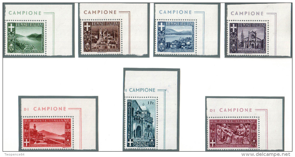 CAMPIONE D´ITALIA: SERIE COMPLTA S3 ** (MNH) - Other & Unclassified