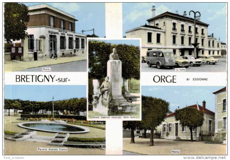 Bretigny Sur Orge Poste Gare Square Anatole France Mairie - Fourgonnette Ancienne - Bretigny Sur Orge