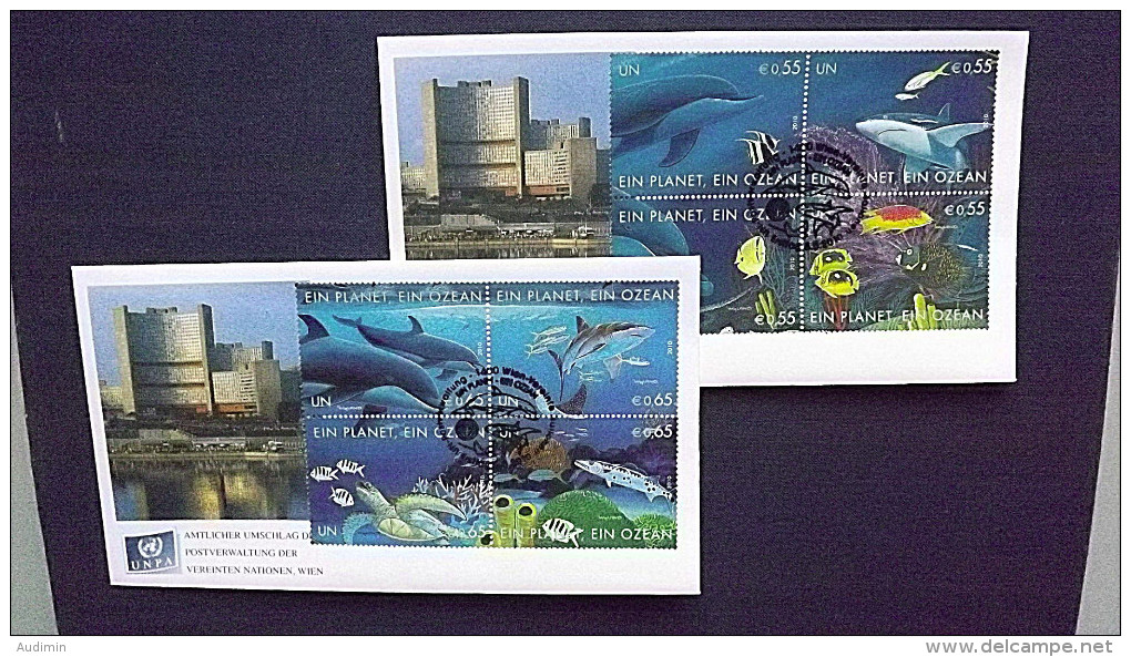 UNO-Wien 645/52 FDC, Ein Planet, Ein Ozean - 50 Jahre Internationale Ozeanographische Kommission - FDC