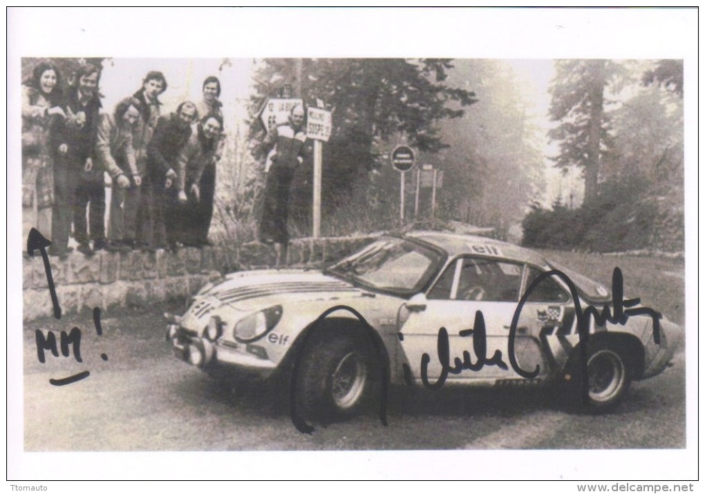 Michèle Mouton  -  Alpine Renault A110  -  Signed Photo Print 13 X 18 - Rallye