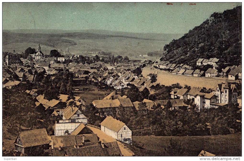 GRUSS Aus SUHL : PANORAMA V. OBERLAND - ANNÉE / YEAR ~ 1905 - 1908 (r-768) - Suhl