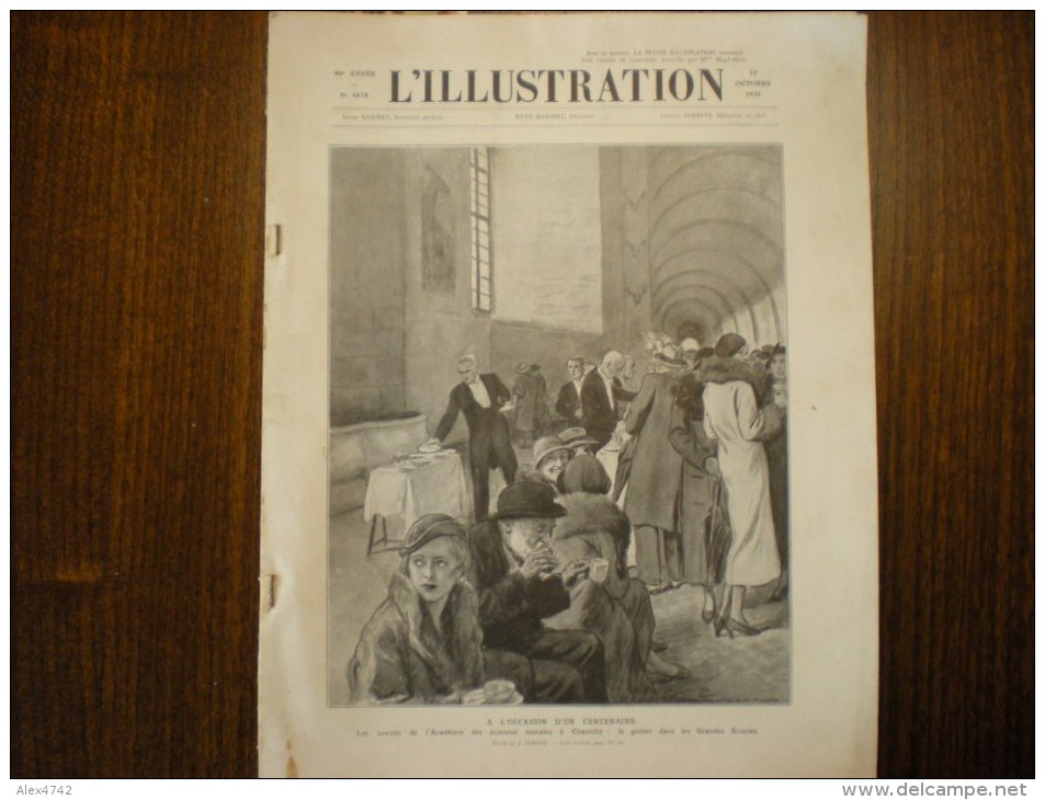 L'Illustration (F), 29/10/1932, A L'occasion D'un Centenaire + Une Visite Au Grenier De La Chine, Le Sé Tchouen - 1900 - 1949