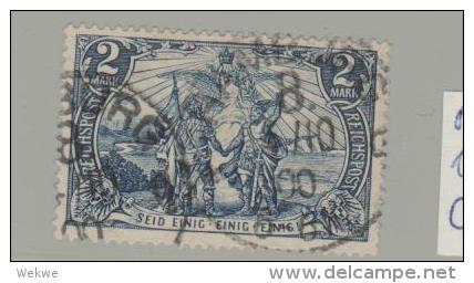 Reichspost Mi.Nr. 64. Vereinigung 2 M.  O - Gebraucht