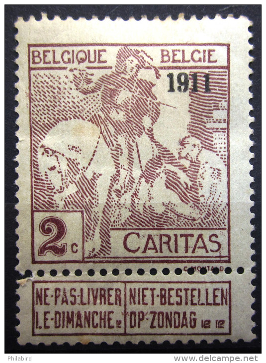 BELGIQUE               N° 94             NEUF* - 1910-1911 Caritas
