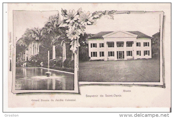 SOUVENIR DE SAINT DENIS GRAND BASSIN DU JARDIN COLONIAL ET MUSEE - Saint Denis