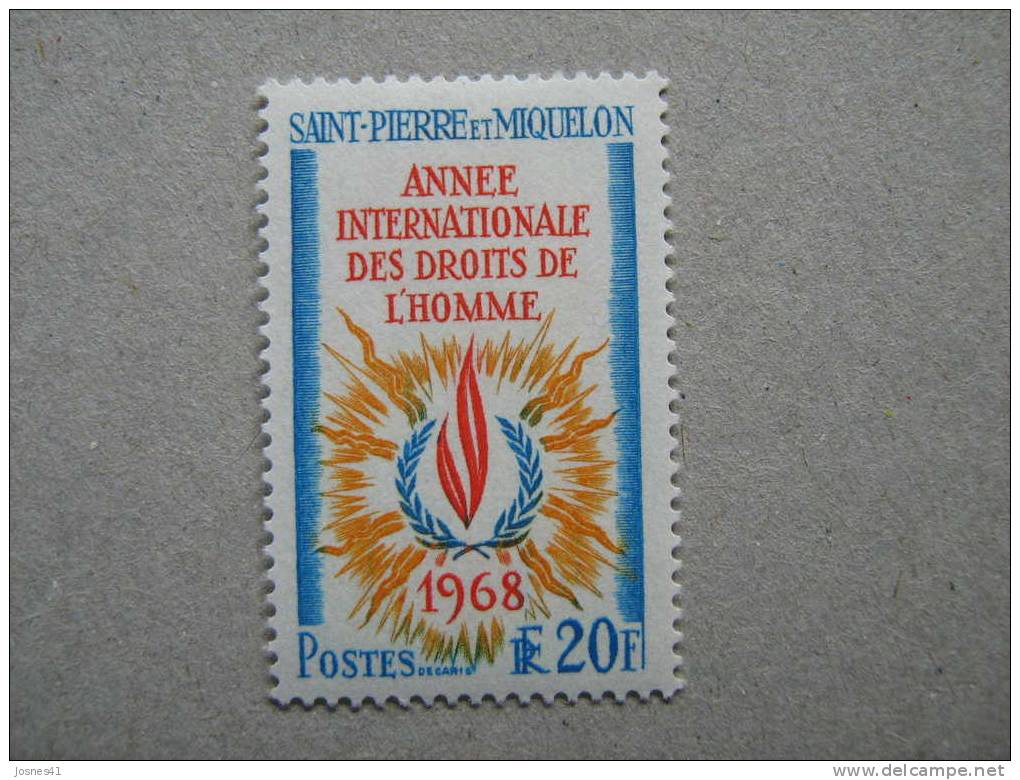 S P M      P 384 * *     DROITS DE L HOMME - Unused Stamps