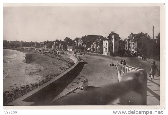 CPA SAINT CAST- BEACH PANORAMA, PROMENADE - Saint-Cast-le-Guildo