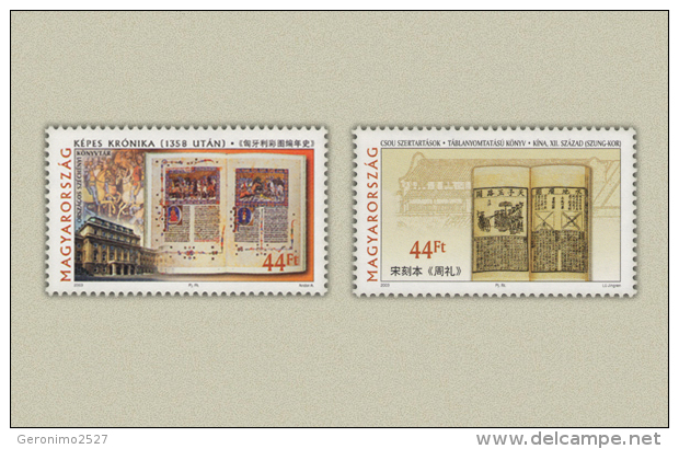 HUNGARY 2003 CULTURE Events HISTORY Of BOOK - Fine Set MNH - Ongebruikt