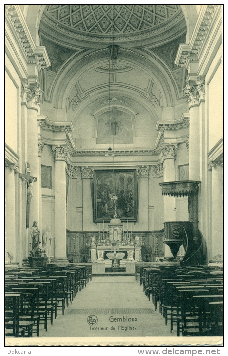 Gembloux - Intérieur De L'Eglise - Opgelet Aan De Randjes Geknipt ! - Gembloux