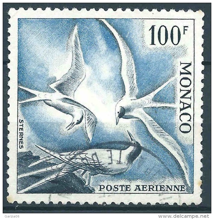 Monaco - 1955 - Oiseaux De Mer  - PA 55   - Oblit - Air Mail - Used - Poste Aérienne