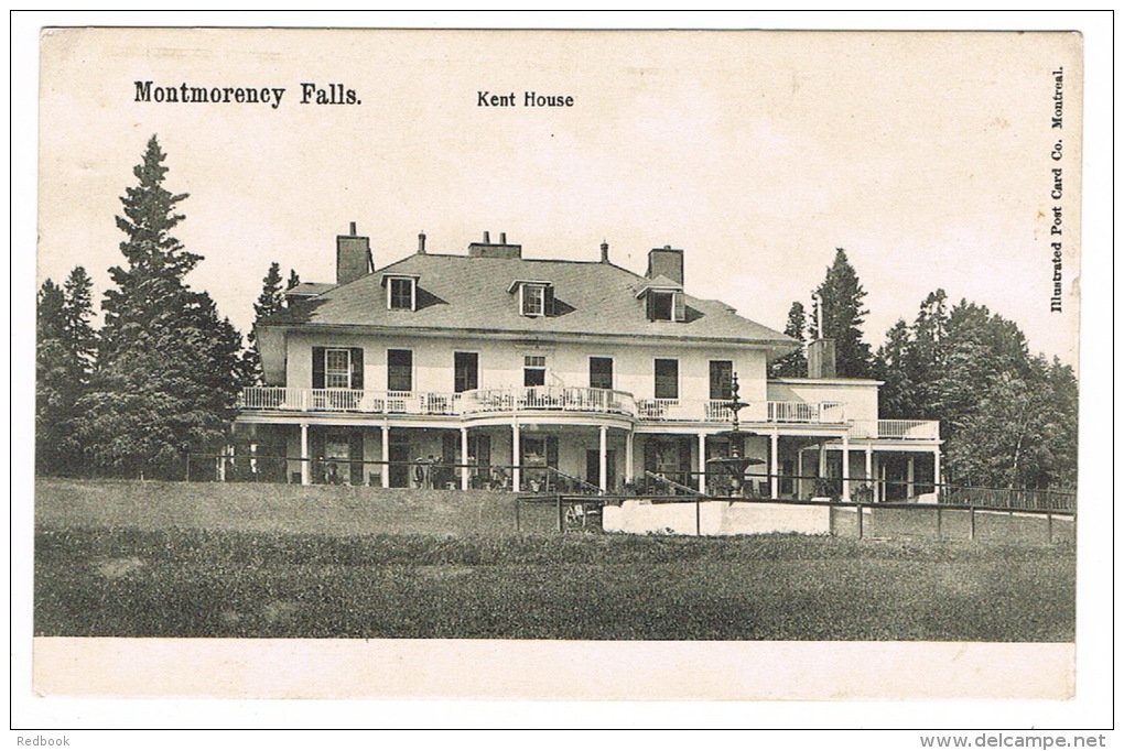 RB 1021 - Early Postcard -  Kent House - Montmorency Falls - Quebec Canada - Chutes Montmorency
