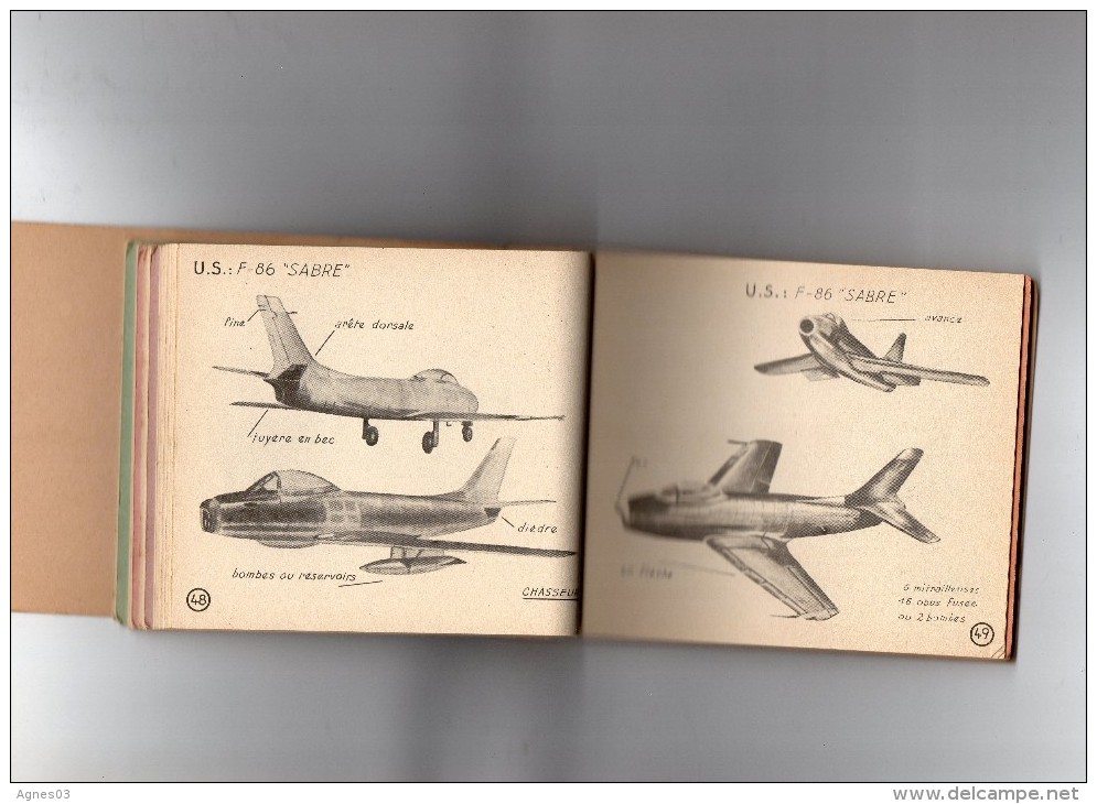 Carnet De Silhouettes D Avions  France  URSS  Grande Bretagne  USA  1950  Et Helicopteres - Autres & Non Classés