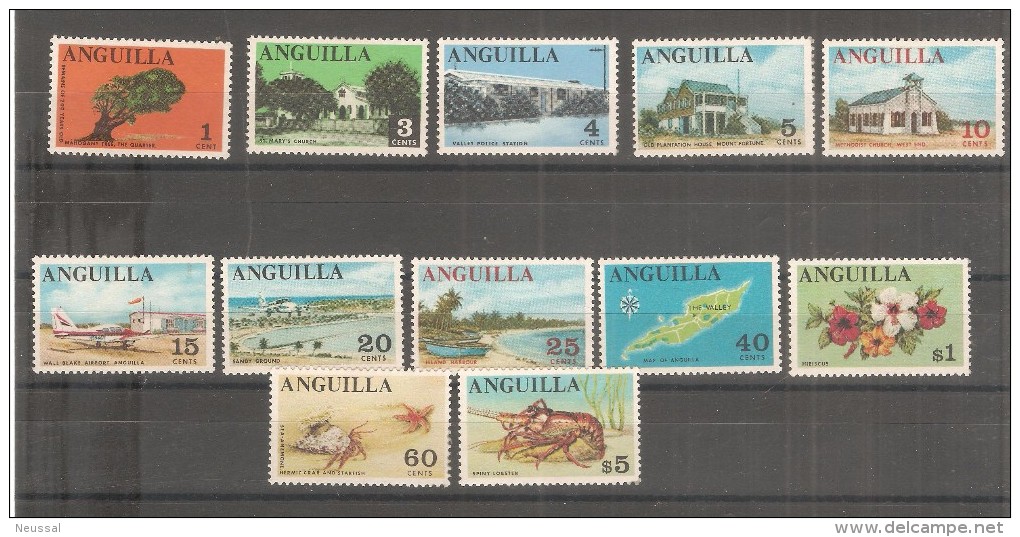 Serie Nº 1/15 Incompleta  Anguilla - Anguilla (1968-...)