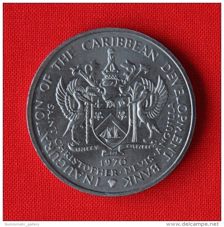 SAINT CHRISTOPHER AND NEVIS 4 DOLARES 1970 - Unclassified