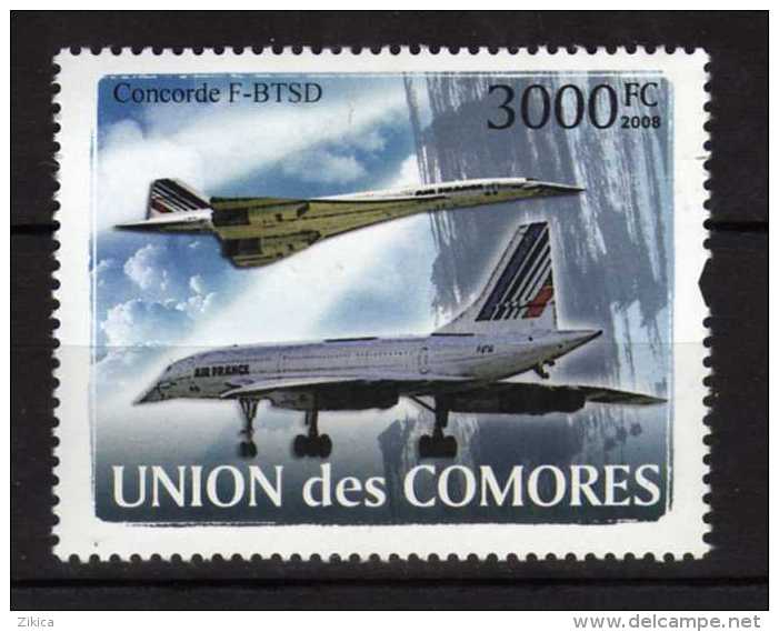 Comoros.Lot - 8 Stamps. MNH.  Transport. Trains.locomotive.ships.automotive.plane. ( 8 Scans ) - Comores (1975-...)