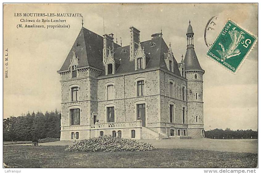 Dept Div -vendée -ref X961- Les Moutiers Les Mauxfaits -chateau Du Bois Lambert -m Amelineau Proprietaire  - - Moutiers Les Mauxfaits