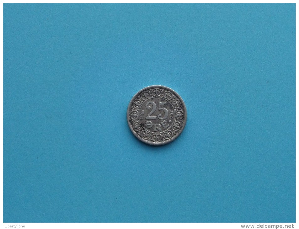 1911 VBP GJ - 25 Ore / KM 808 ( Uncleaned Coin - For Grade, Please See Photo ) !! - Danemark