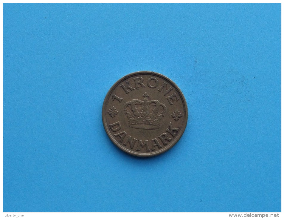 1941 N GJ - 1 Krone / KM 824.2 ( Uncleaned Coin - For Grade, Please See Photo ) !! - Denmark