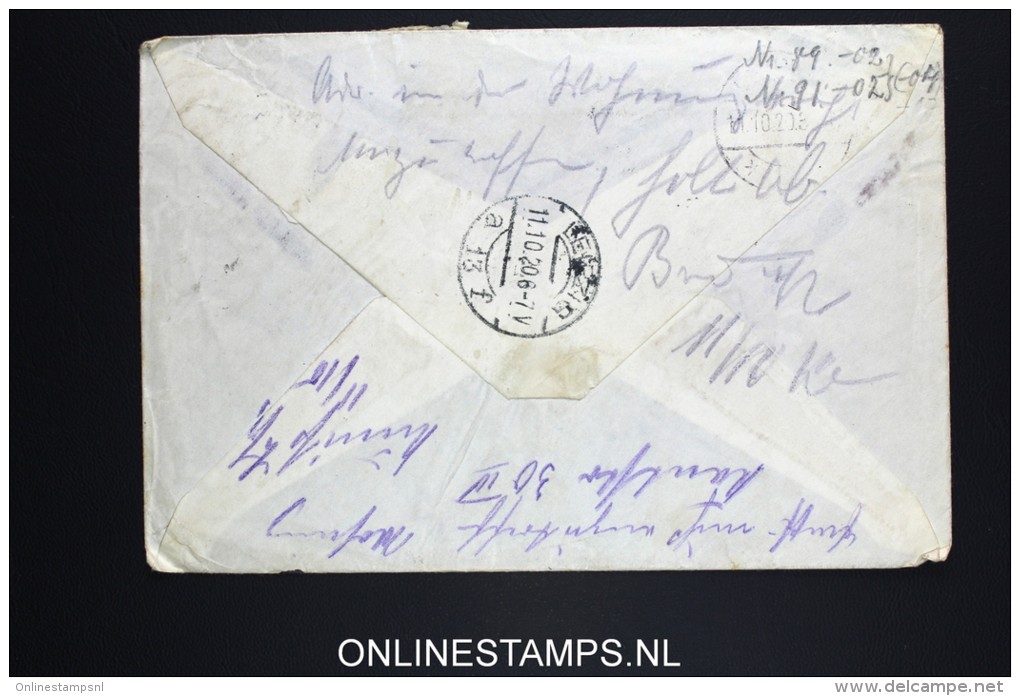 Italy: Registered Cover Roma To Leipzig Germany, Mixed Stamps, 1920, Changed Address - Storia Postale