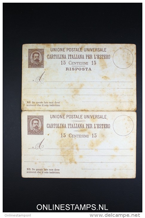 Italy: Postcard   Not Used With Risposta - Entiers Postaux