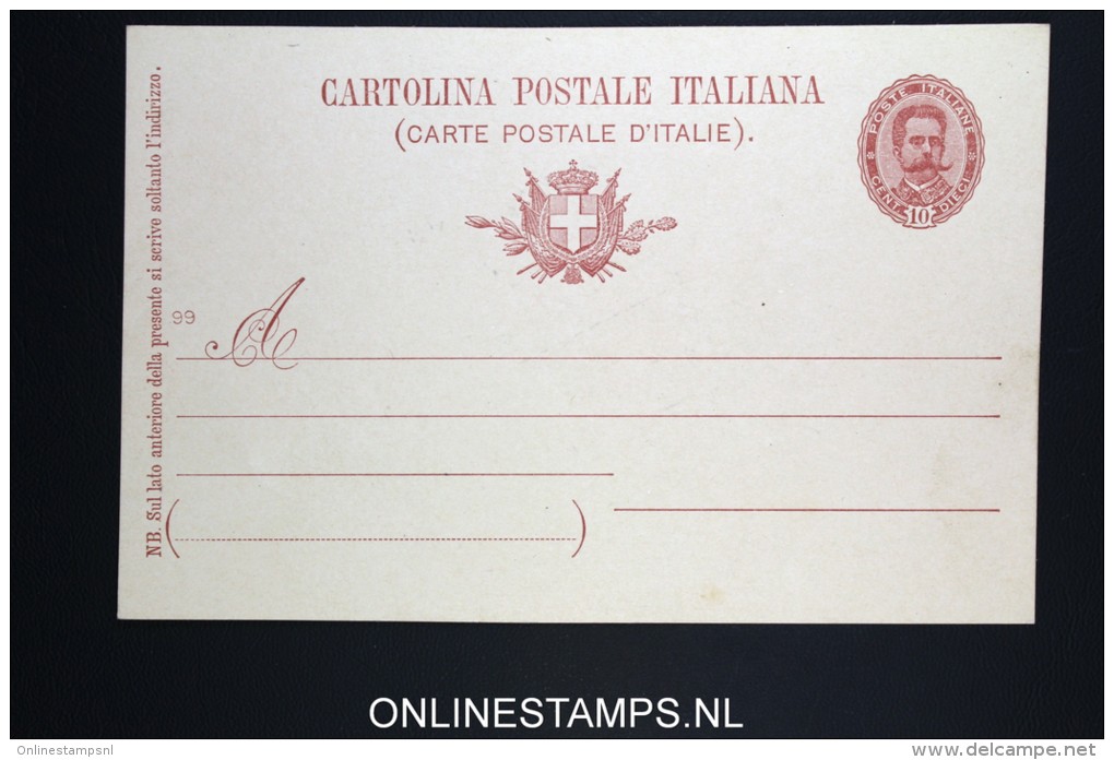 Italy: Cartolina Postal  SA 28 E Unused - Entiers Postaux