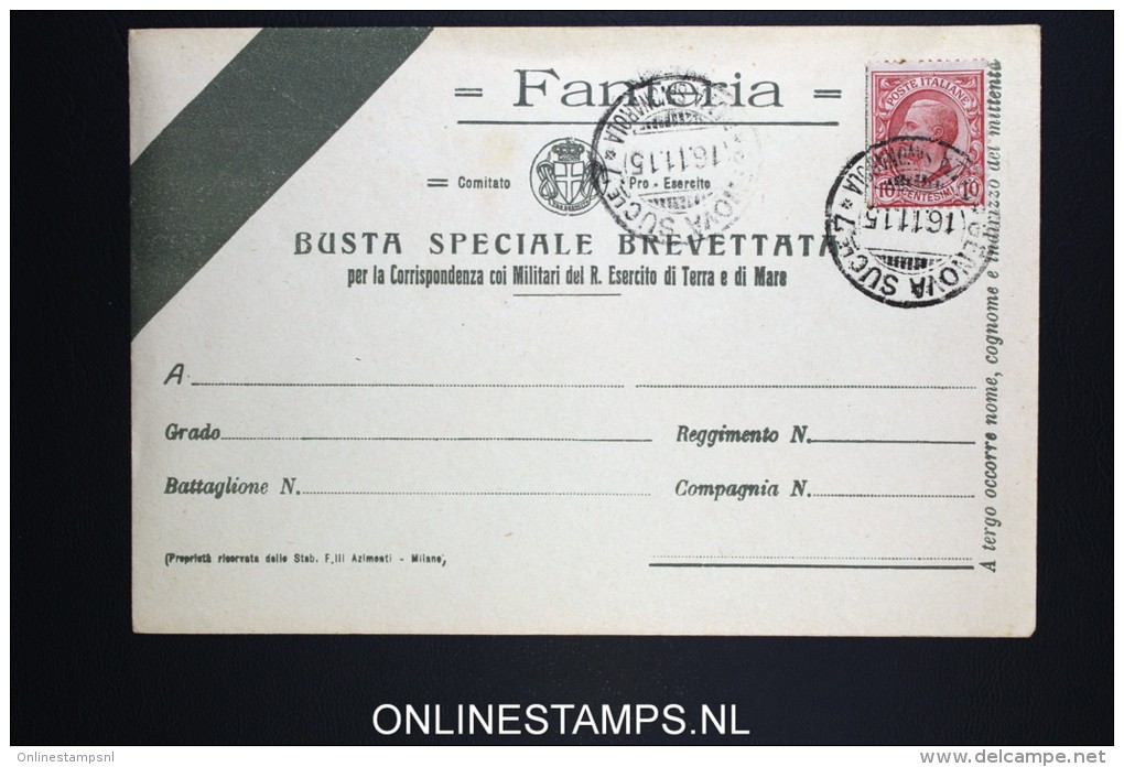 Italy: Fanteria Busta Cover 1915 - Storia Postale