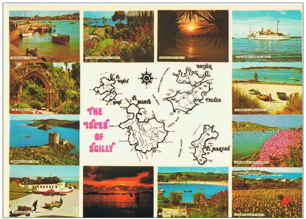 Pc Great Britain Used A_07_763 Cornwall Isles Of Scilly # 1986 St.Marys … - Scilly Isles