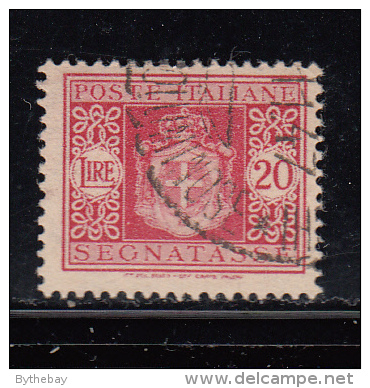 Italy Used Scott #J64 20 L Postage Due - Portomarken