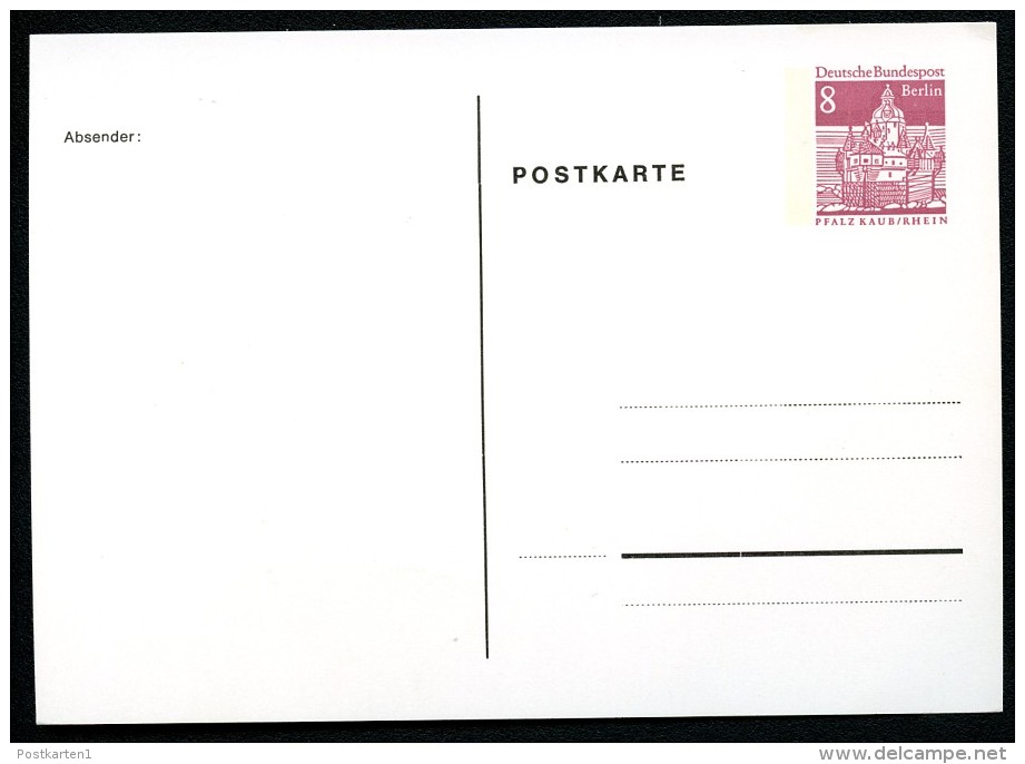 BERLIN PP38 A2/001 Privat-Postkarte BLANKO ** 1967  NGK 5,00 € - Cartes Postales Privées - Neuves