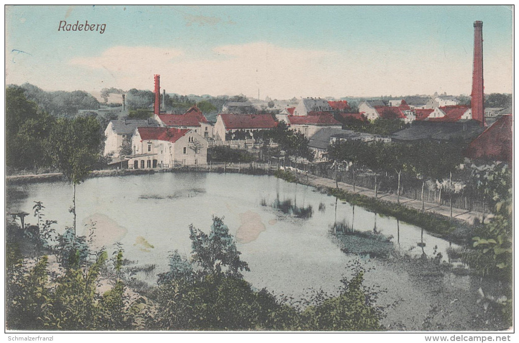 AK Altstadt Radeberg Teich See Fabrik Gasthaus ? Bei Arnsdorf Langebrück Dresden Weissig Ullersdorf Bühlau Feldpost - Radeberg