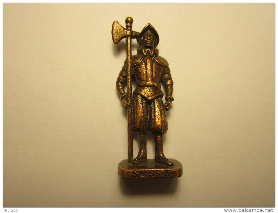 FIGURINE KINDER METAL SOLDAT  SWISS (suisse) N°5 - Figurines En Métal