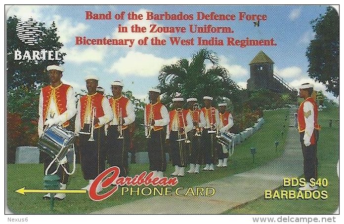 Barbados - Forces Band, 216CBDA, 1998, 40.000ex, Used - Barbados