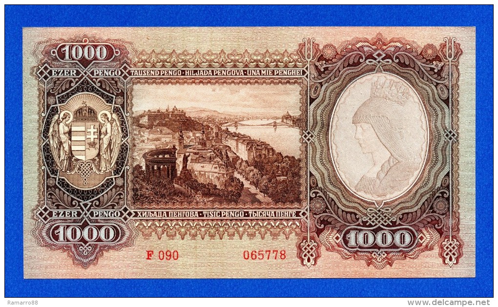 Hungary 1000 Pengo 1943 Pick 116 - AU - Ungheria