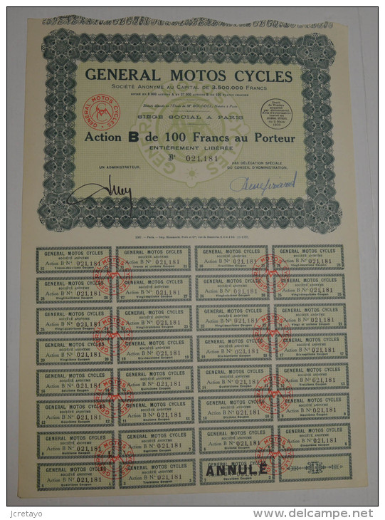 General Motos Cycles - Transports