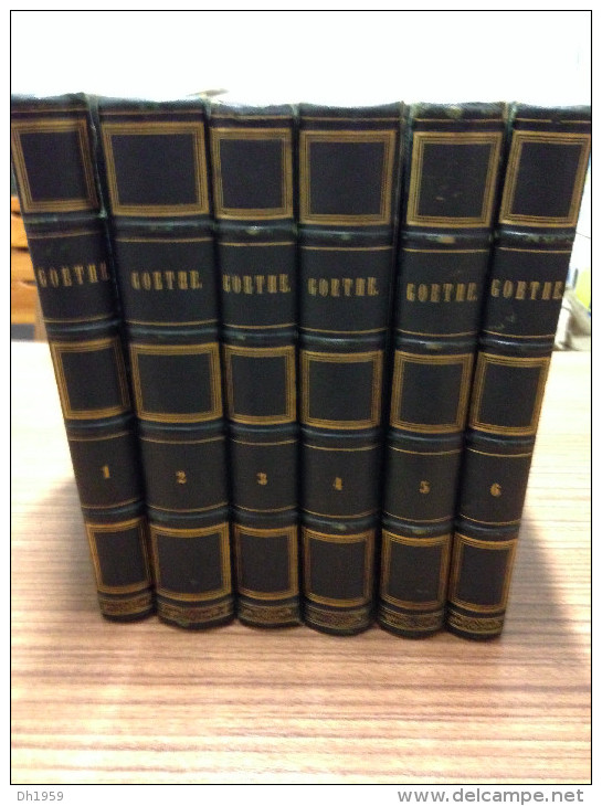 GOETHE De 1854 En 6 Volumes Vendu Aux USA Par STOHLMANN BOOKSELLER NEW-YORK VERLAG STUTTGART TUBINGEN - Livres Anciens